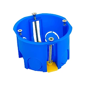 Коробка установочная Юпитер JP7121-01 СП 68*45 мм пластиковые лапки IP20 для полых стен