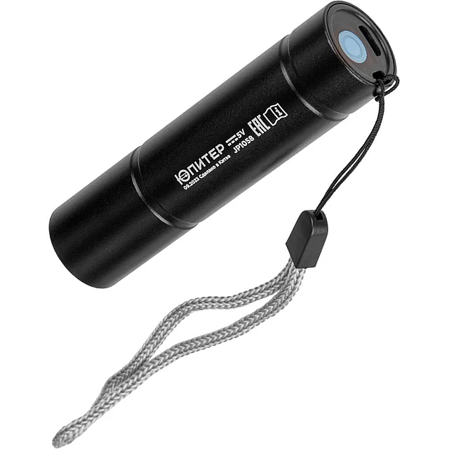 Фонарь ручной Юпитер JP1058 светодиодный аккумуляторный USB A - micro-USB кабель в комплекте