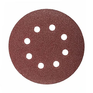 Шлифлист Gepard GP5001-180 125 мм круг Р180 для дерева 8 отверстий 5 шт