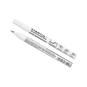 Маркер Startul Profi промышленный перманентный на основе жидкой краски белый