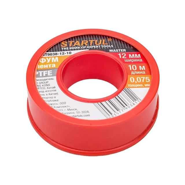 Фум-лента Startul Master ST9038-12-10 PTFE 12 мм*10 м Фум-лента Startul Master ST9038-12-10 PTFE 12 мм*10 м