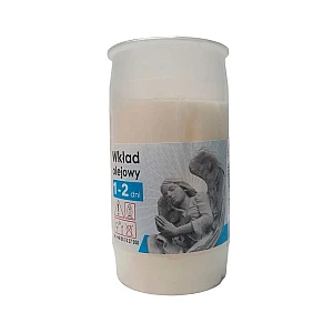 Свеча вставка SAS OL-23 ритуальная пластмассовая