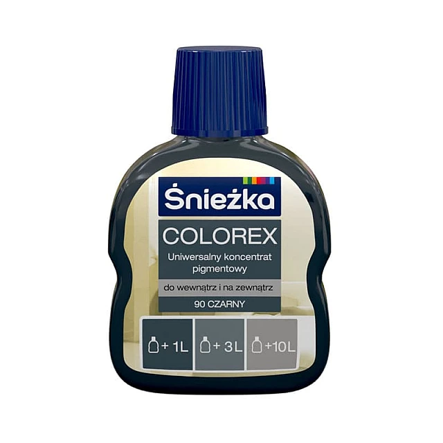 Универсальный пигментный концентрат Sniezka Colorex 90 черный 100 мл Универсальный пигментный концентрат Sniezka Colorex 90 черный 100 мл