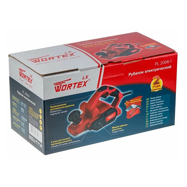 Рубанок электрический Wortex LX PL 2006-1 Рубанок электрический Wortex LX PL 2006-1