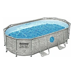 Бассейн каркасный Bestway 56714 Power Steel Камень 427*250*100 см