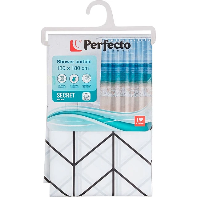 Шторка для ванной Perfecto Linea Secret 36-118107 180*180 см векторная графика Шторка для ванной Perfecto Linea Secret 36-118107 180*180 см векторная графика
