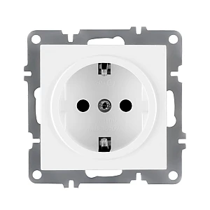 Розетка Arvia Electric Karen 50 01 1000 217 с заземлением белая