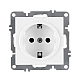 Розетка Arvia Electric Karen 50 01 1000 217 с заземлением белая