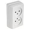 Розетка Mutlusan Bron 2160 203 0201 2 места без заземления белая