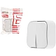 Выключатель Leiden Electric Bailly 806002 2 клавиши белый Выключатель Leiden Electric Bailly 806002 2 клавиши белый