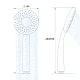 Душевая лейка AV Engineering AVSSS-031 со шлангом и держателем