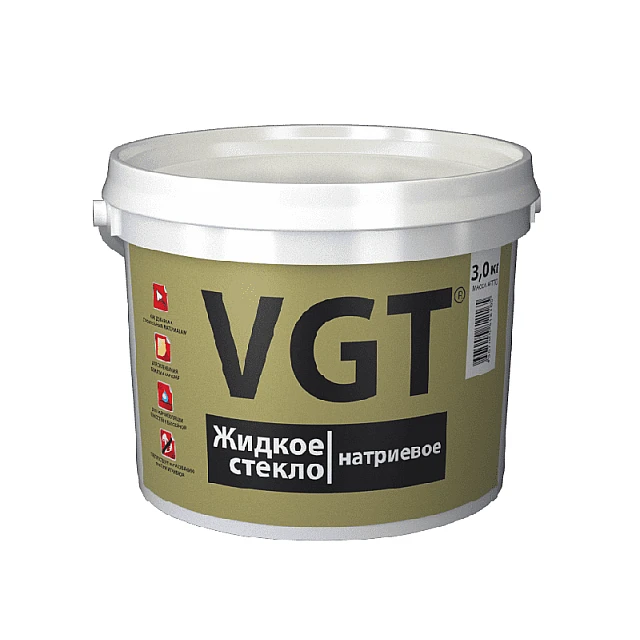 Жидкое стекло VGT натриевое 3 кг Жидкое стекло VGT натриевое 3 кг