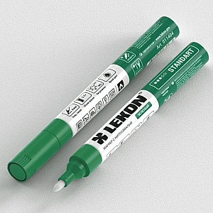 Маркер Lekon Standart 011404 с нитроэмалью зеленый 4 мм